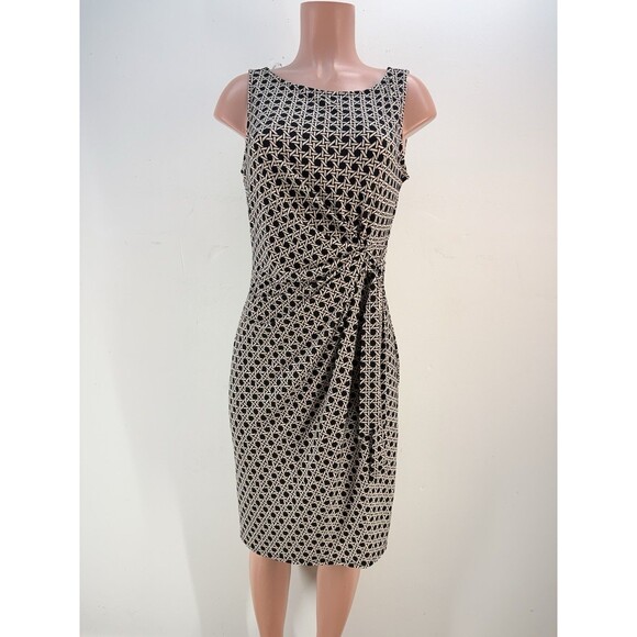 "ANN TAYLOR" WOMEN SLEEVELESS BLACK TIE WAIST DRESS SIZE: M NWT $130 - Picture 1 of 15